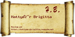 Hattyár Brigitta névjegykártya